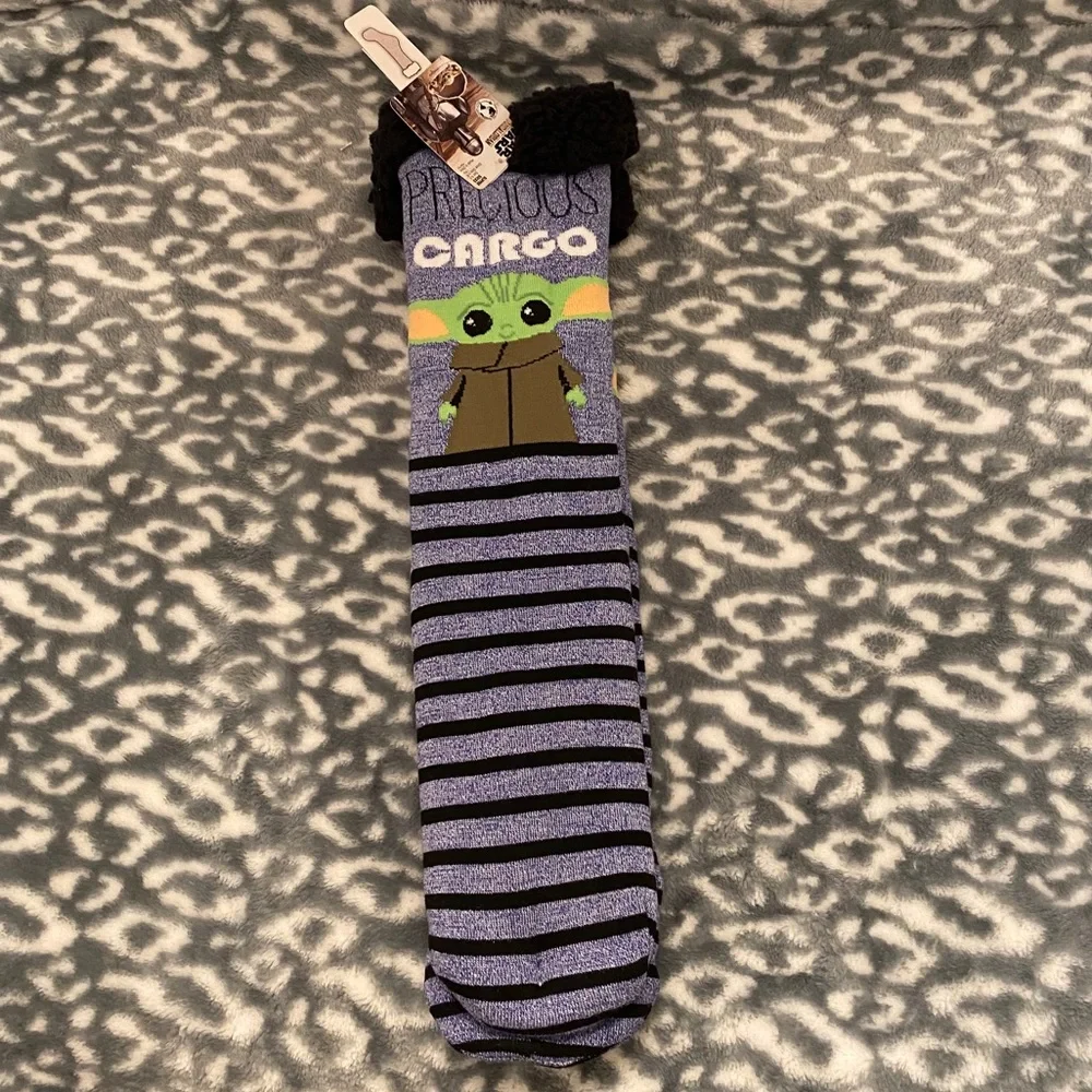 💚The Mandalorian‎ Baby Yoda Slipper Socks Grogu💚